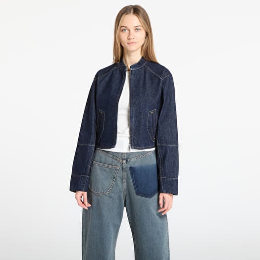 Jacka Calvin Klein Jeans Zip Denim Jacket Blue