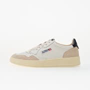 Autry Medalist Low Man Leat/ Suede White/ Blue