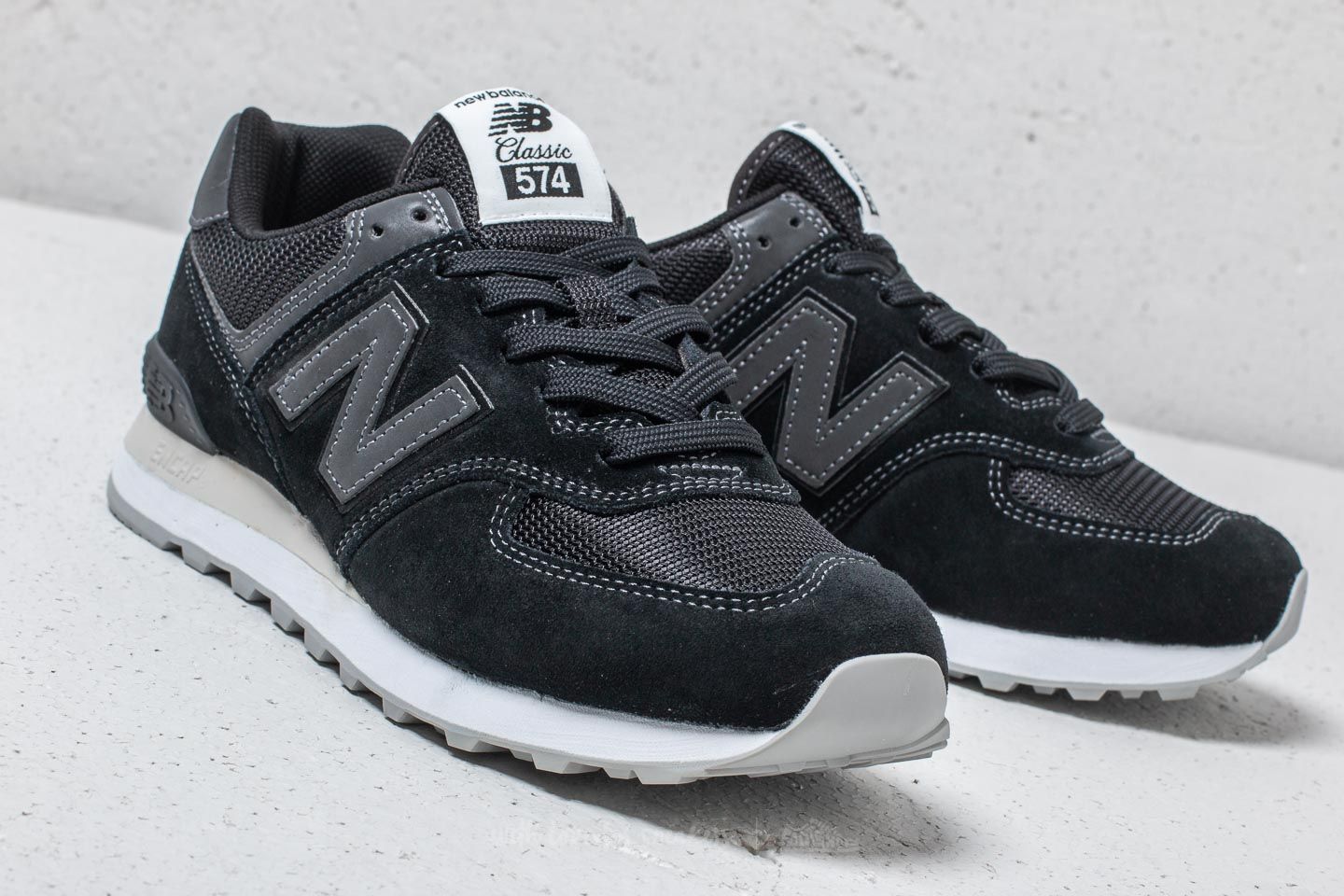Scarpe uomo New Balance 574 Black/ White