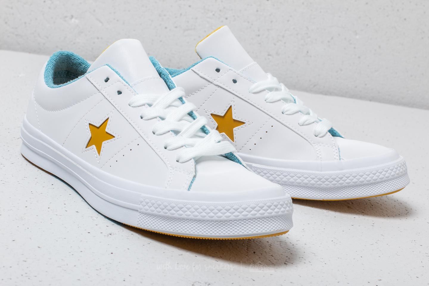 Men s shoes Converse One Star Ox White Mineral Yellow Shoreline Footshop