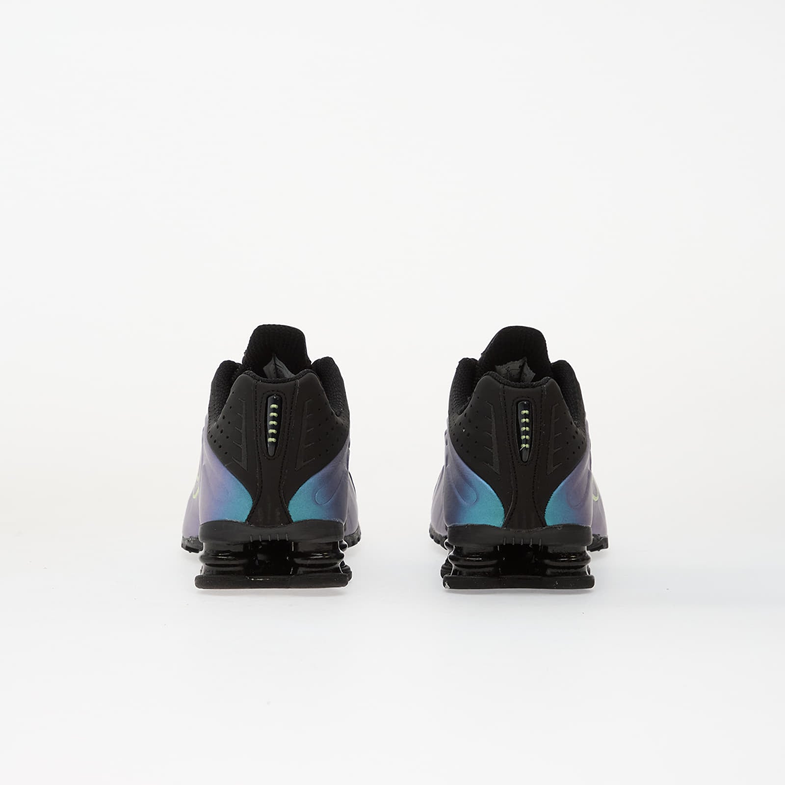 Skor för män Nike Shox R4 Sapphire/ Lt Liquid Lime-Pencil Point-Black