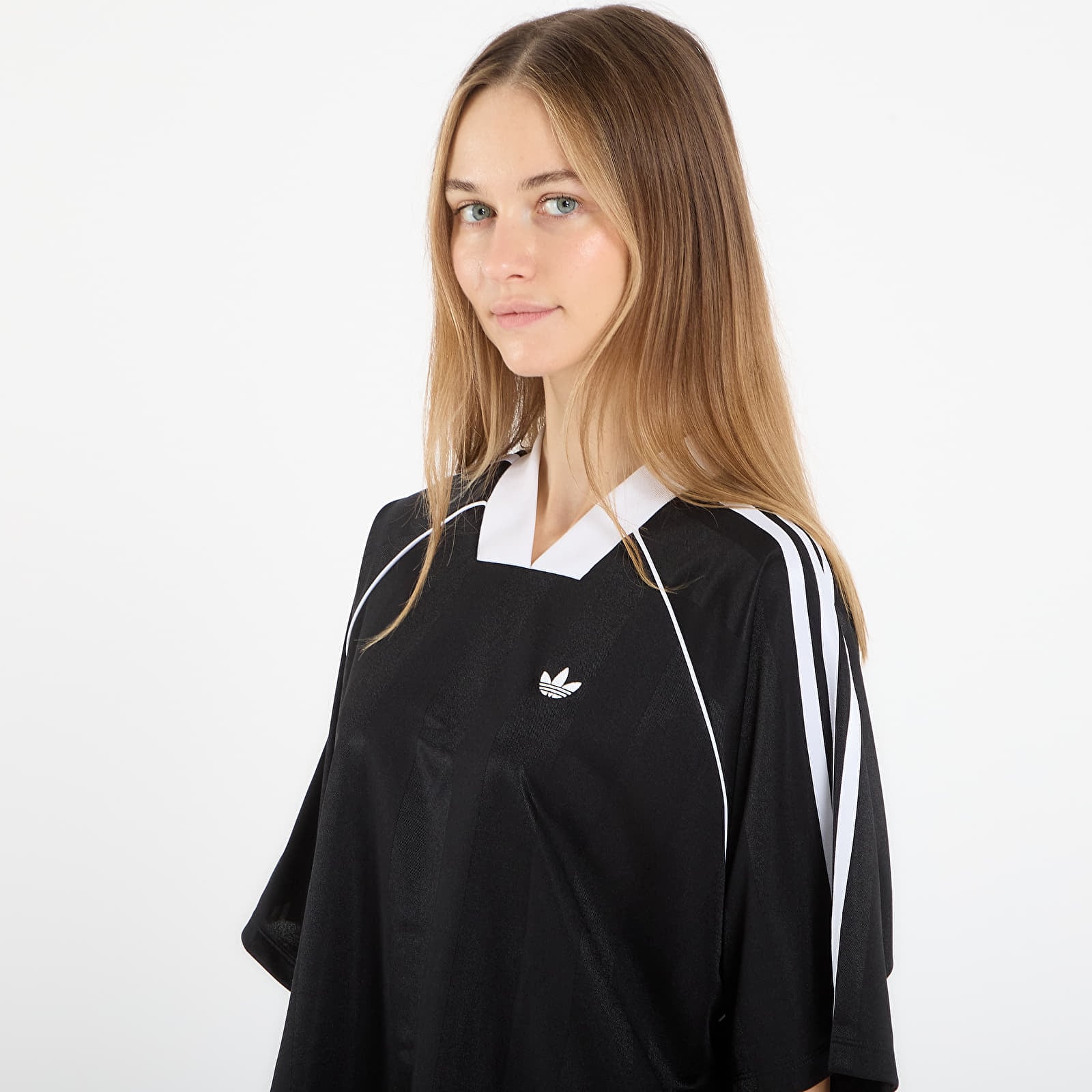 Moteriški marškinėliai adidas 3S Jaquard Tee Black