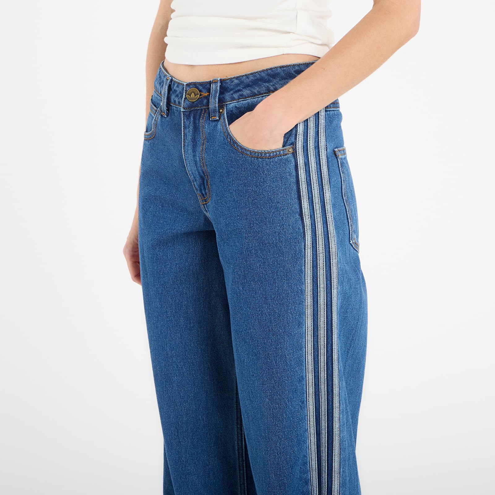 Jeans adidas Firebird Track Pants Denim Medvin