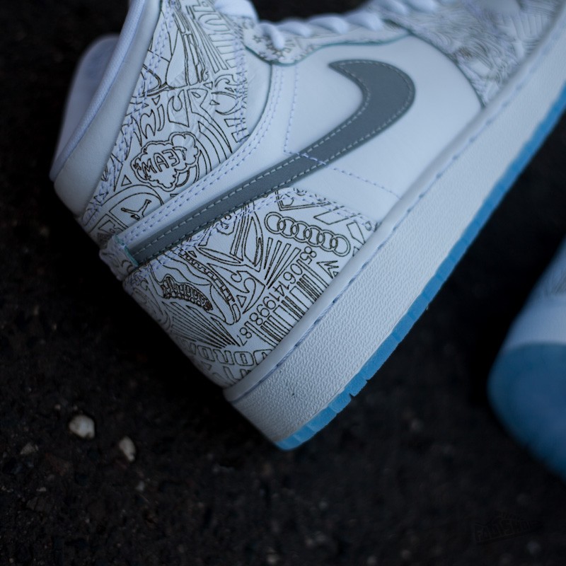 Dětské tenisky a boty Air Jordan 1 Re Hi OG Laser (BG) White/ Metallic Silver