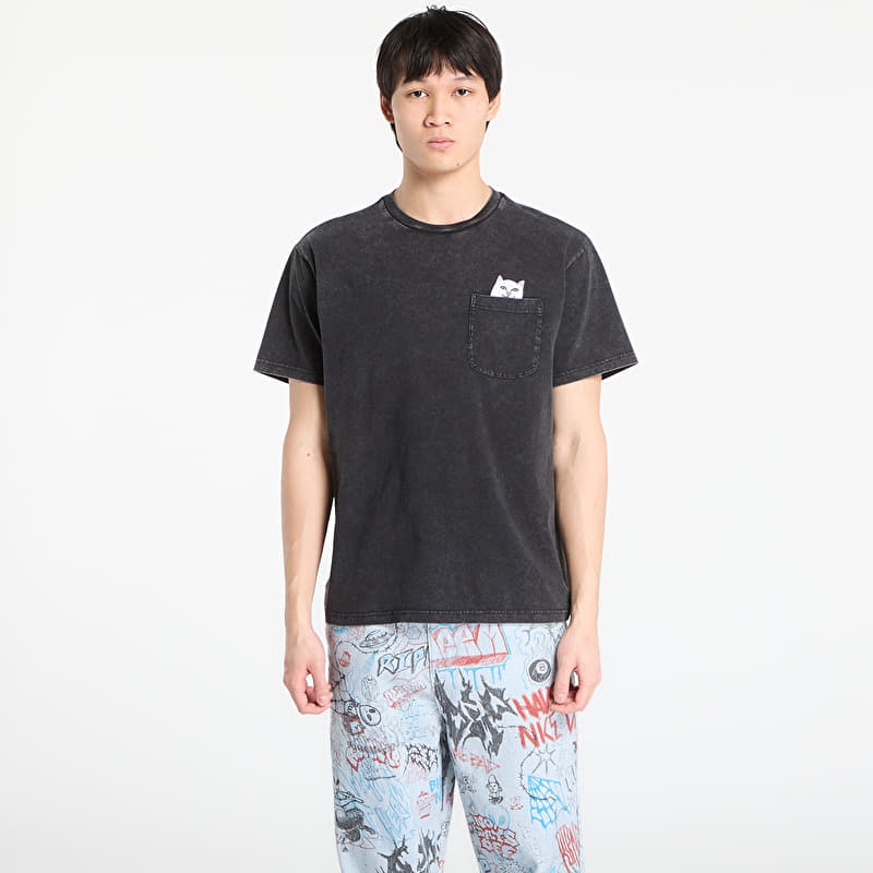 Tričko RIPNDIP Lord Nermal Pocket Tee Black Vintage Wash