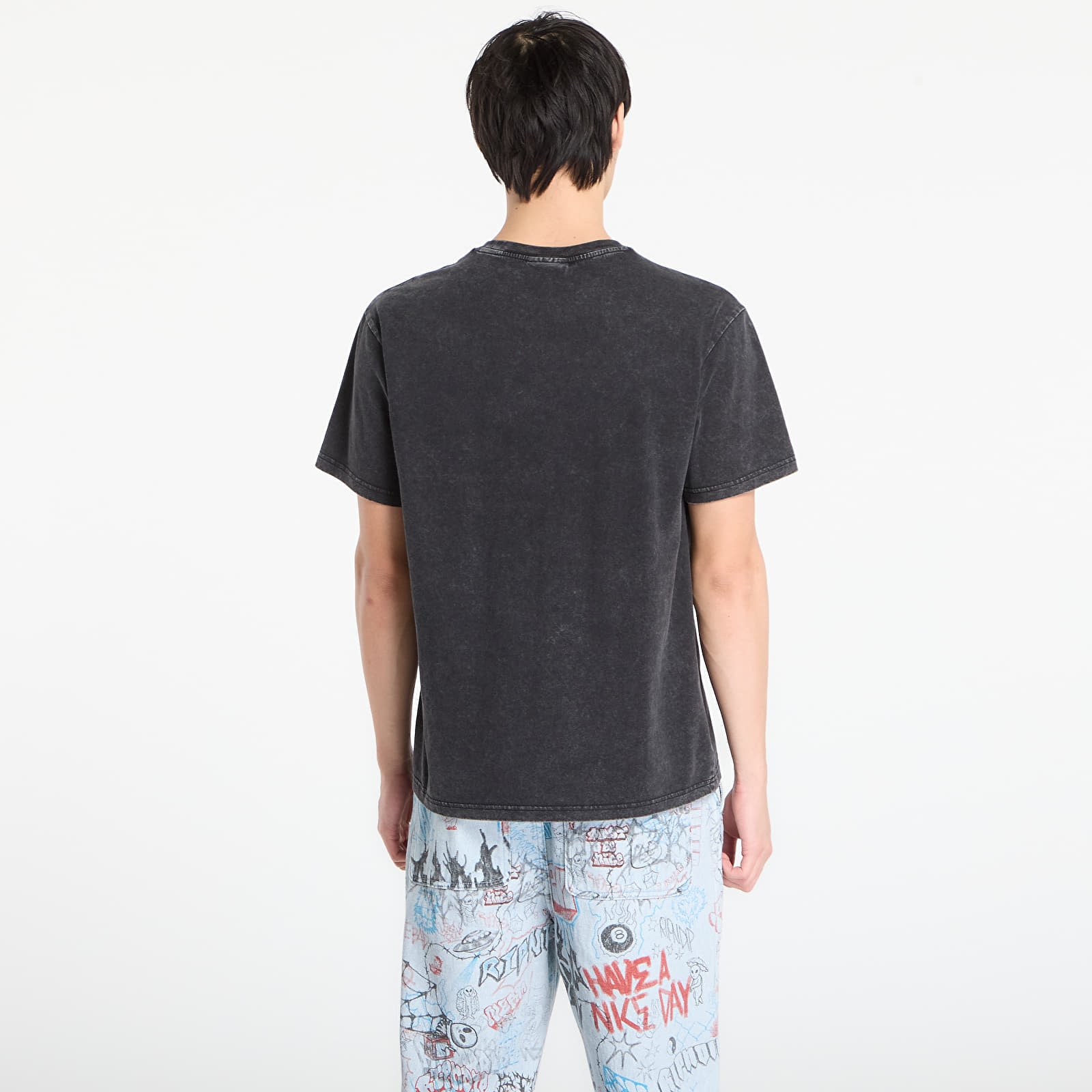 T-skjorter RIPNDIP Lord Nermal Pocket Tee Black Vintage Wash