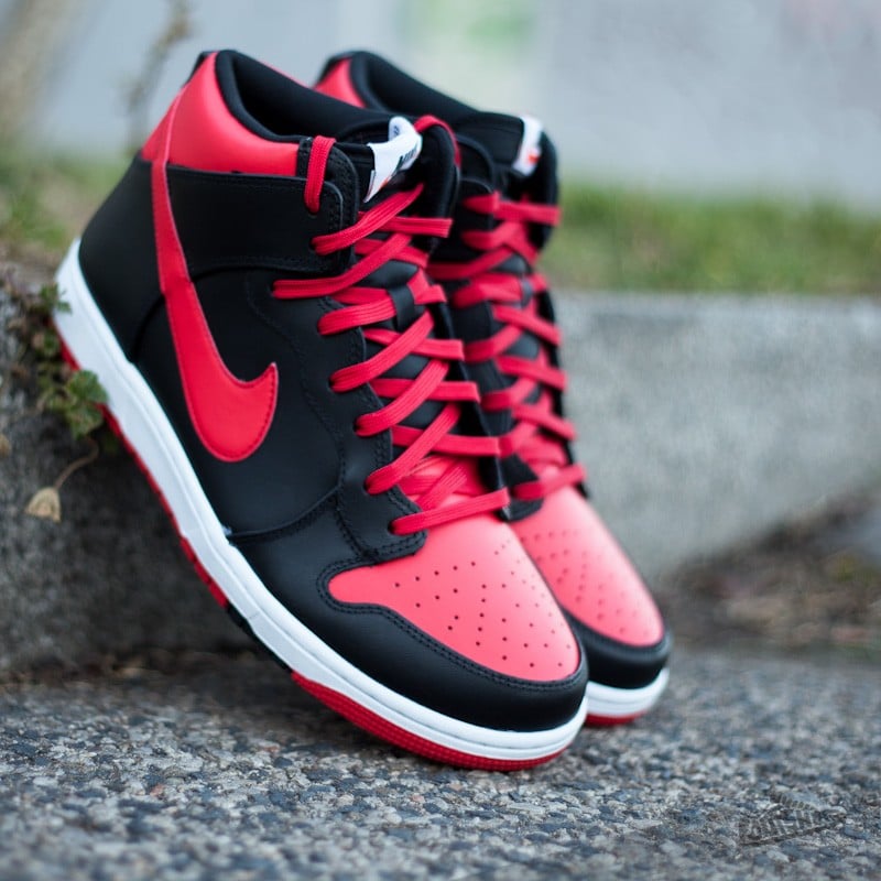 Sb dunk high red and black outlet