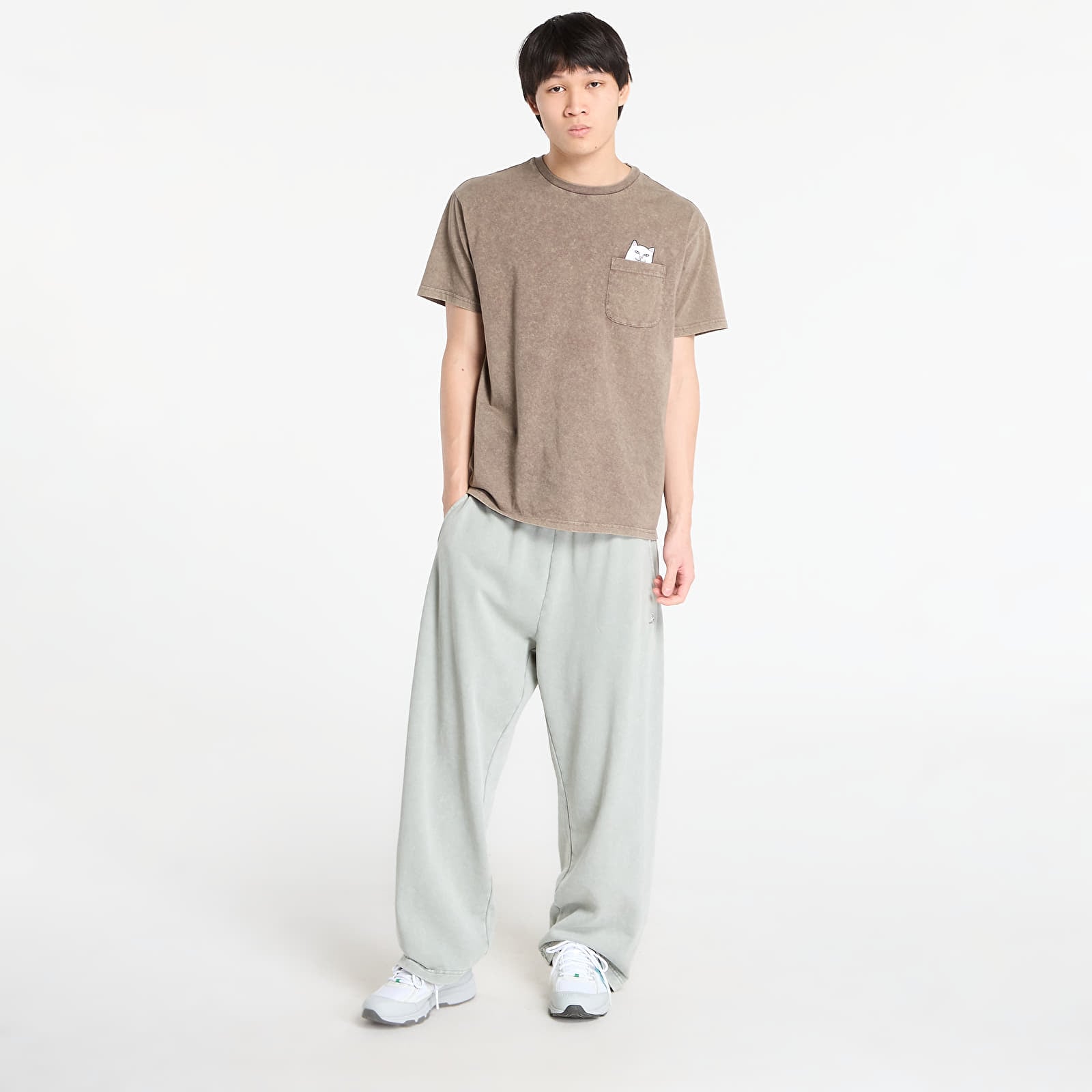 Jogginghosen RIPNDIP Castanza Straight Leg Sweatpants Sage Vintage Wash