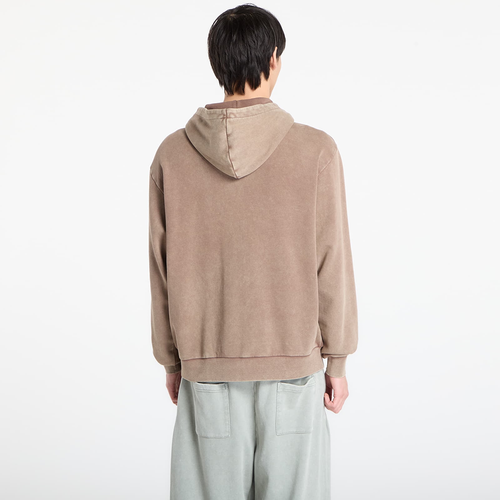 Mikinas ar kapuci un sporta krekli RIPNDIP Castanza Zip Up Hoodie Brown Vintage Wash