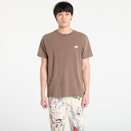 RIPNDIP Castanza Short Sleeve Tee Brown Vintage Wash