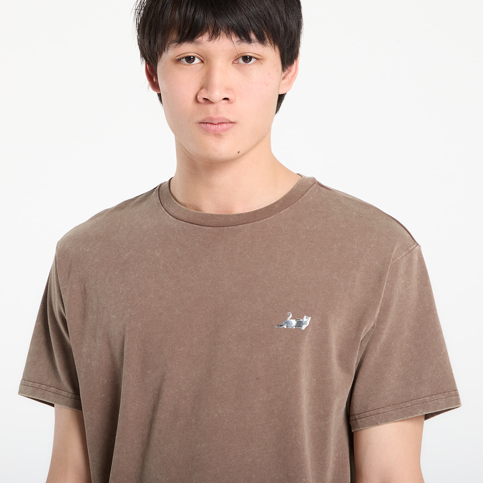 T-krekli RIPNDIP Castanza Short Sleeve Tee Brown Vintage Wash
