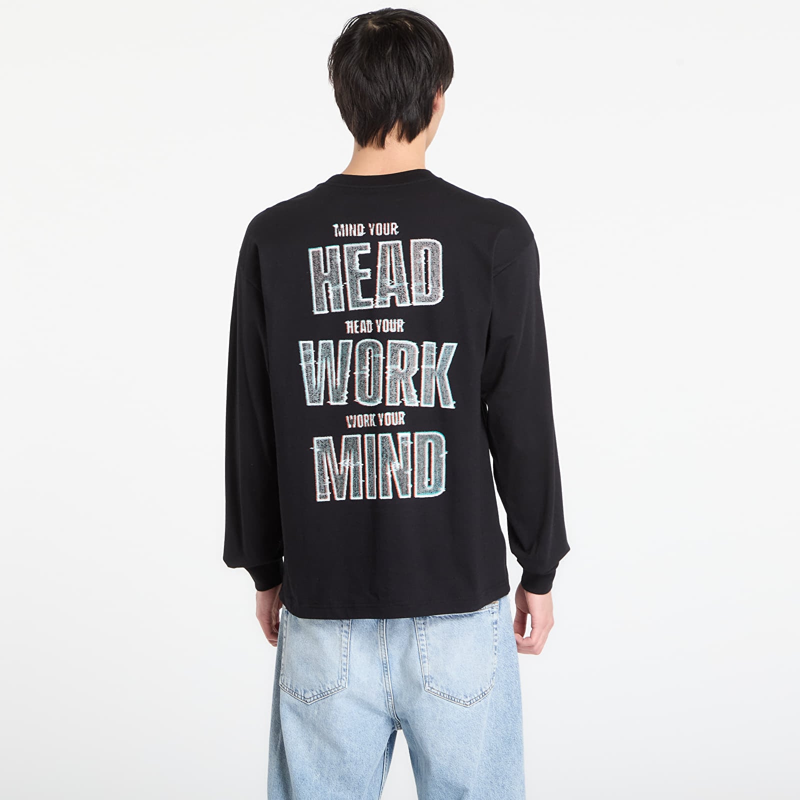 Meeste T-särgid Carhartt WIP L/S Mind Your Head T-Shirt UNISEX Black