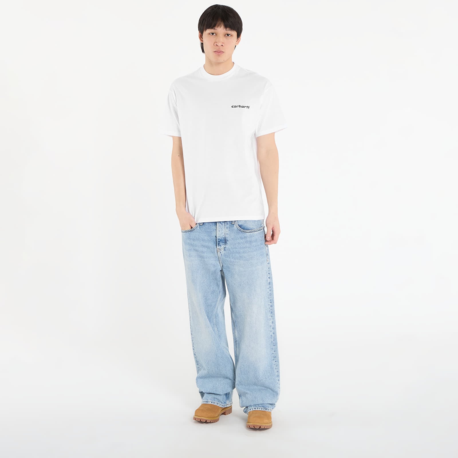 T-särgid Carhartt WIP S/S Archive Lines T-Shirt UNISEX White