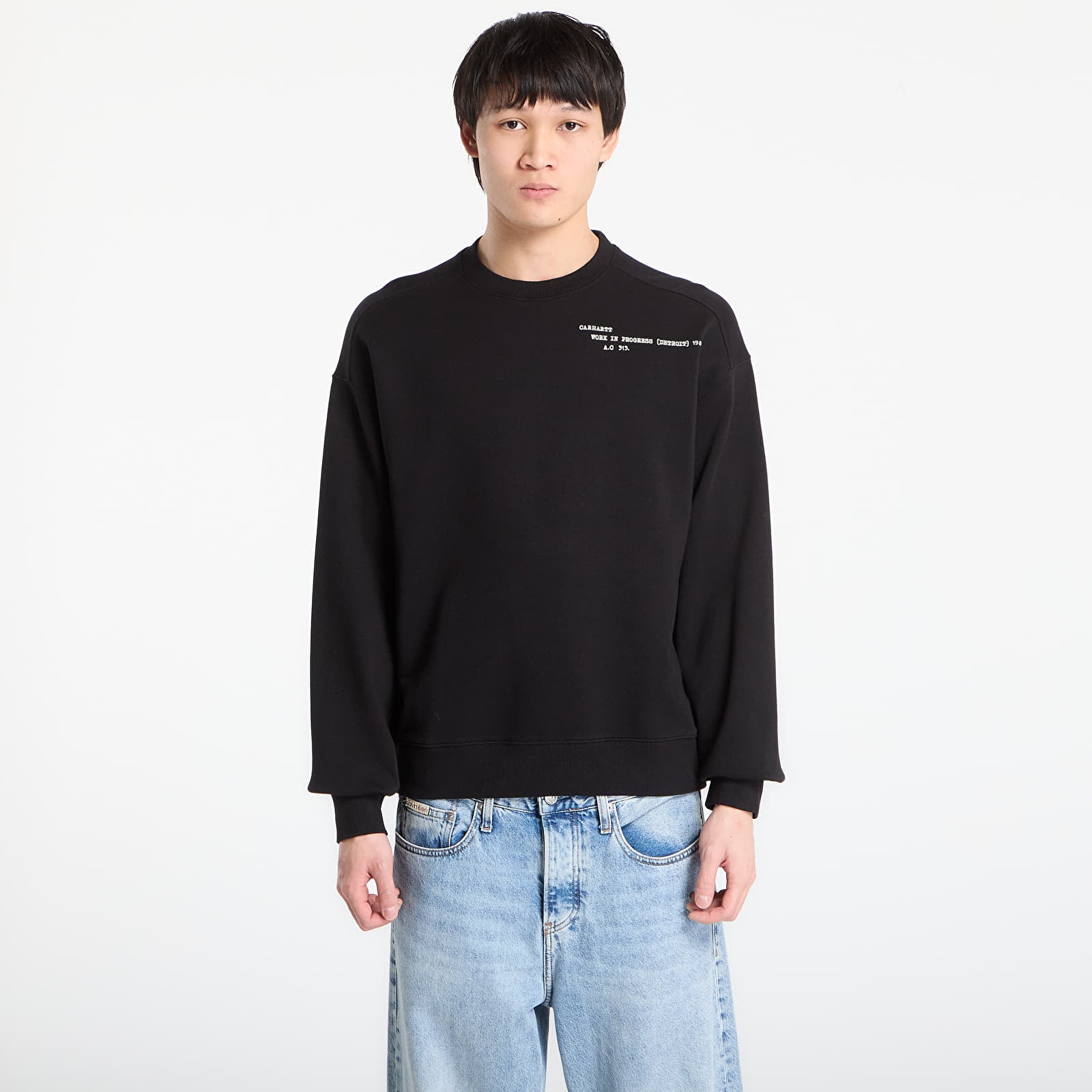 Sweatjacken und Sweatshirts Carhartt WIP Punched Sweat UNISEX Black