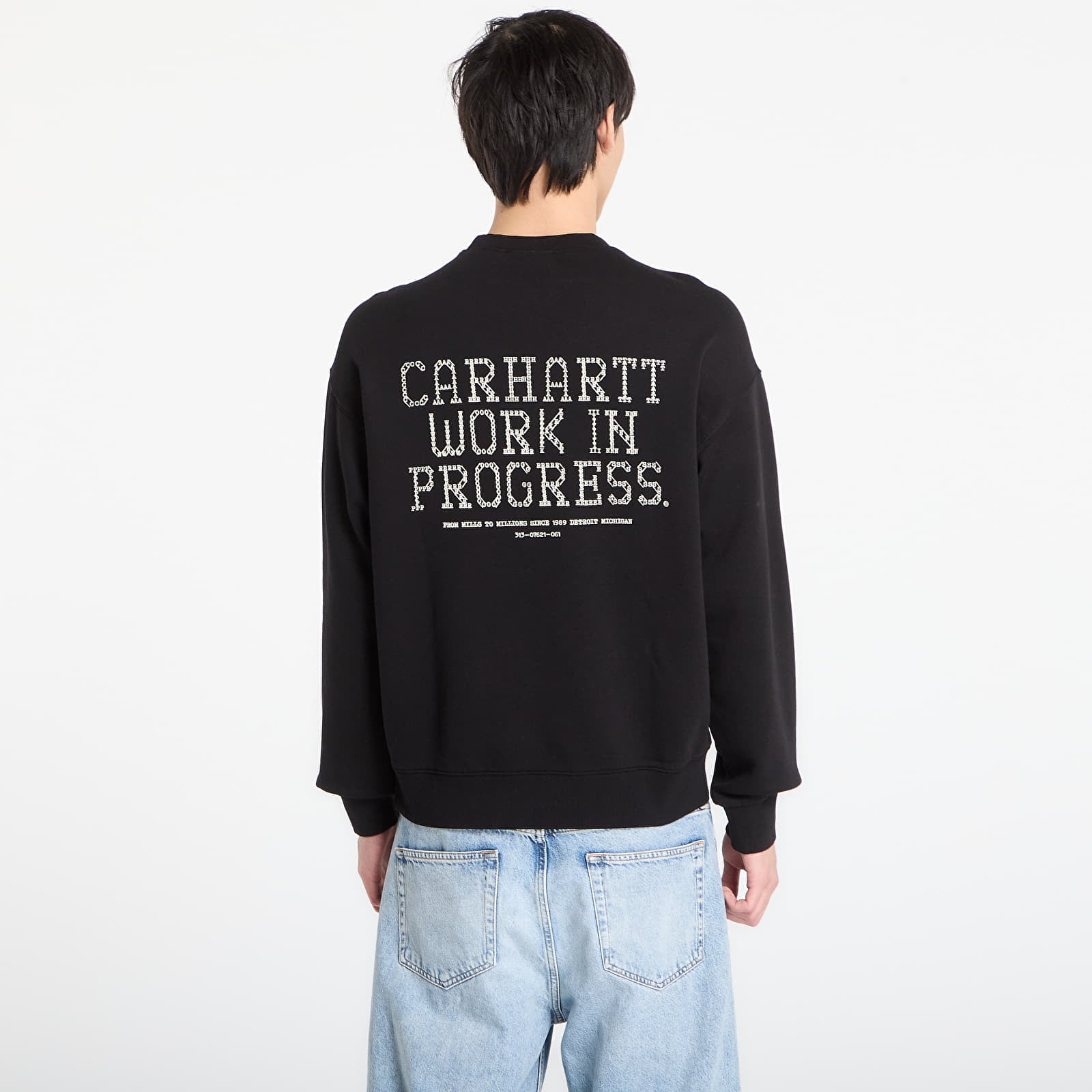 Sweatjacken und Sweatshirts Carhartt WIP Punched Sweat UNISEX Black