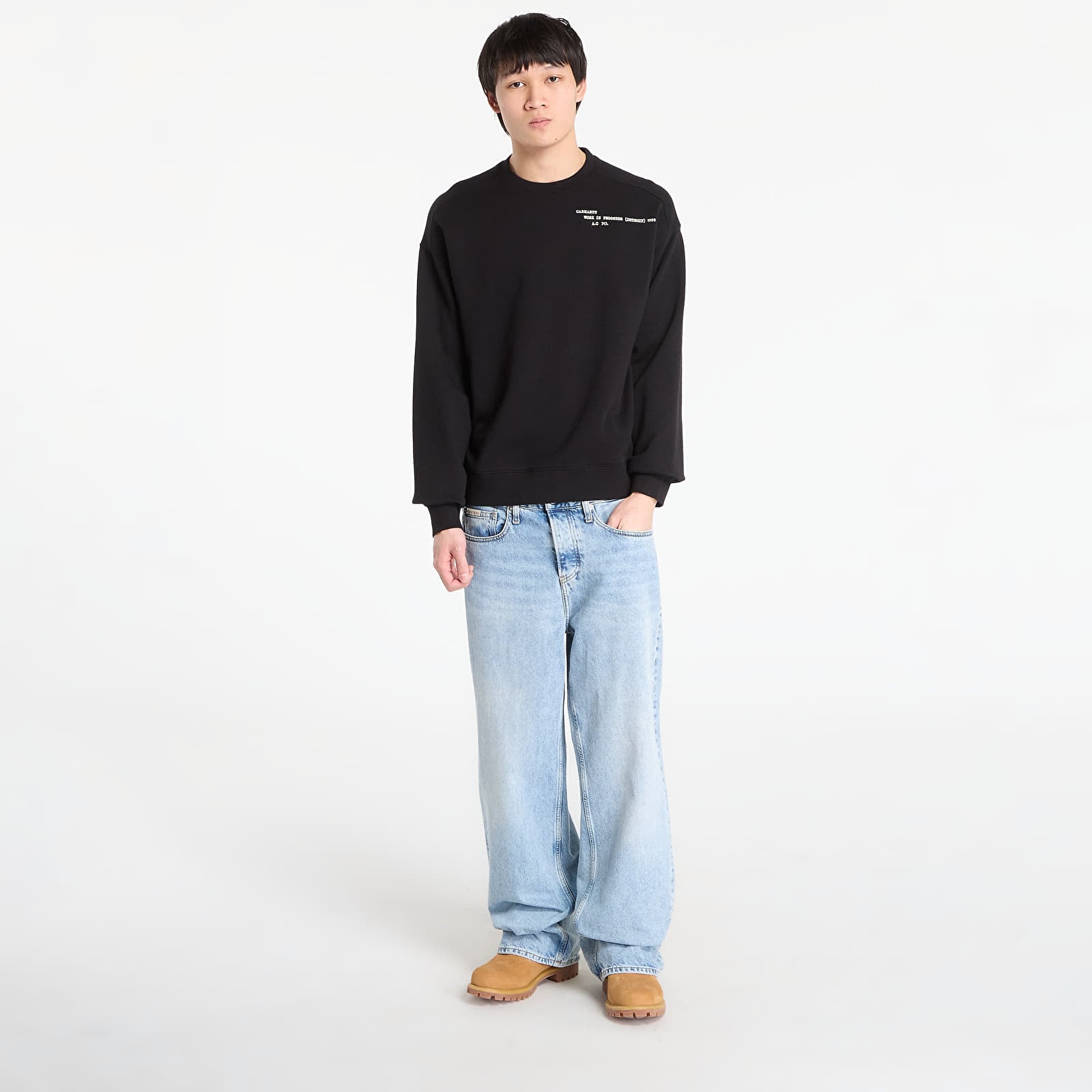 Sweatjacken und Sweatshirts Carhartt WIP Punched Sweat UNISEX Black
