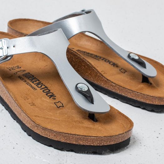 Birkenstock gizeh bs silver clearance