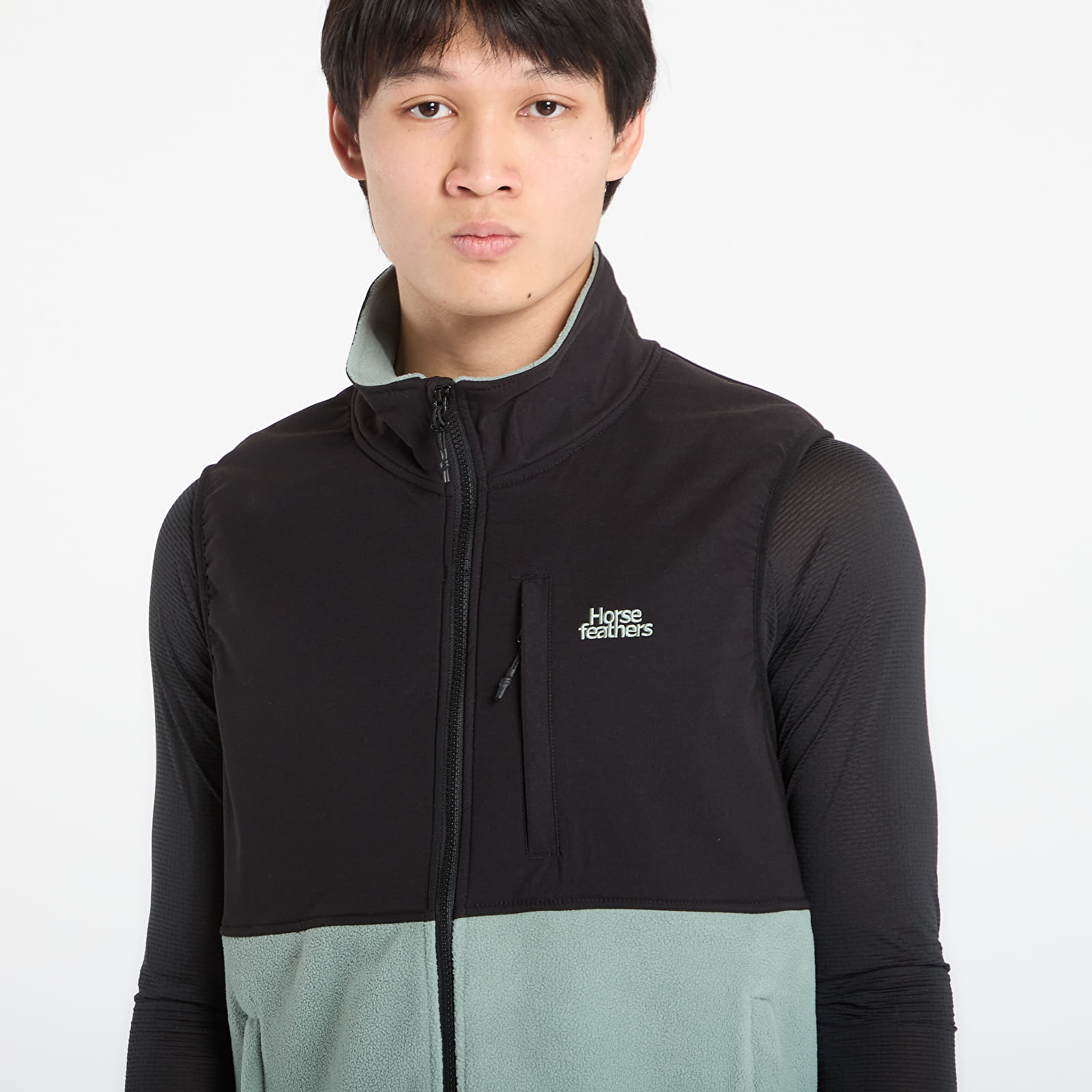 Vests Horsefeathers Duval Fleece Vest Iceberg Green