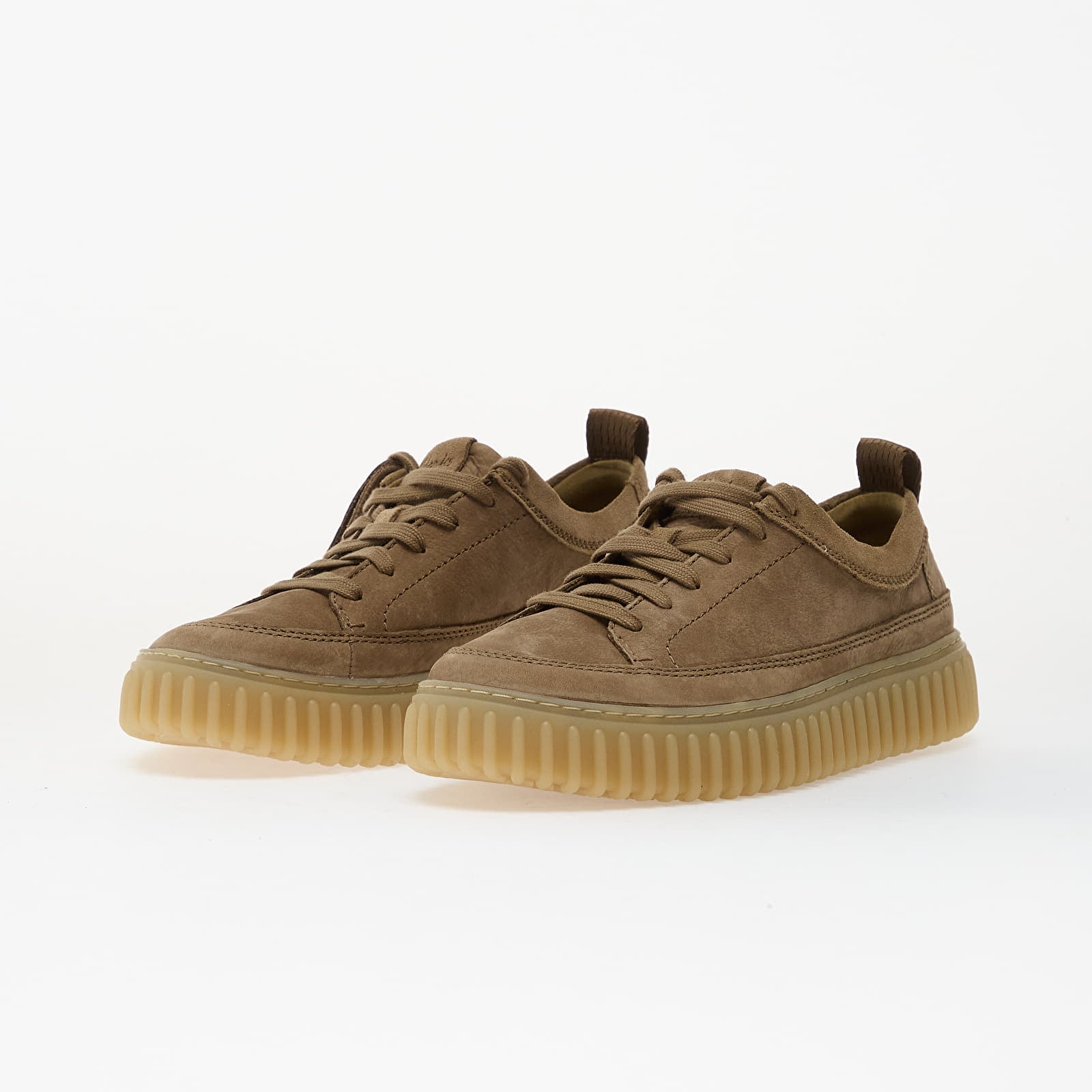 Herren Sneaker und Schuhe Clarks Torhill Lace Dark Sand Nubuck