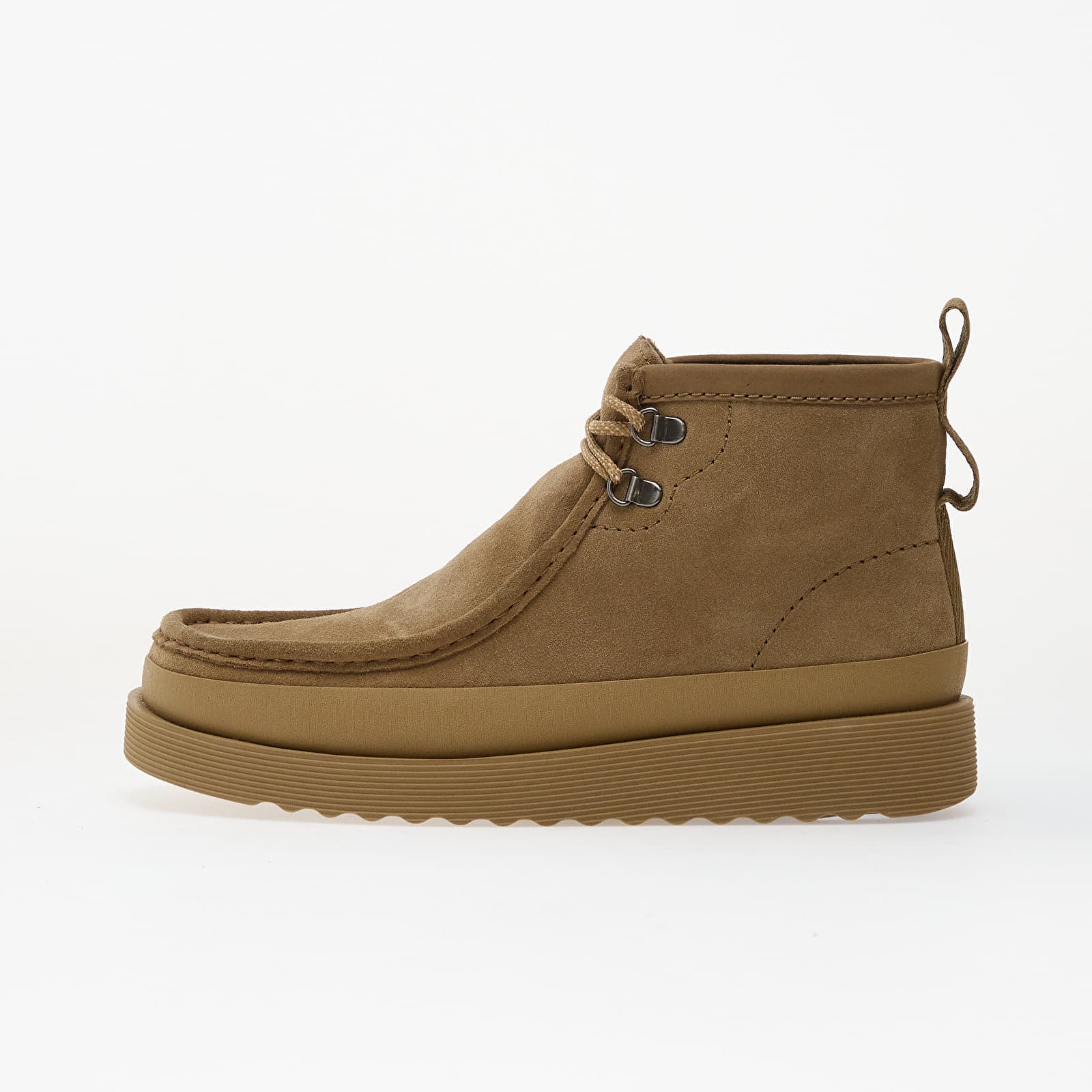 Levně Tenisky Clarks WallabeeFTR2Hi Dark Sand Suede