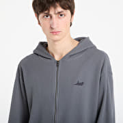 Men's hoodies RIPNDIP Castanza Waffle Knit Zip Up Hoodie Charcoal