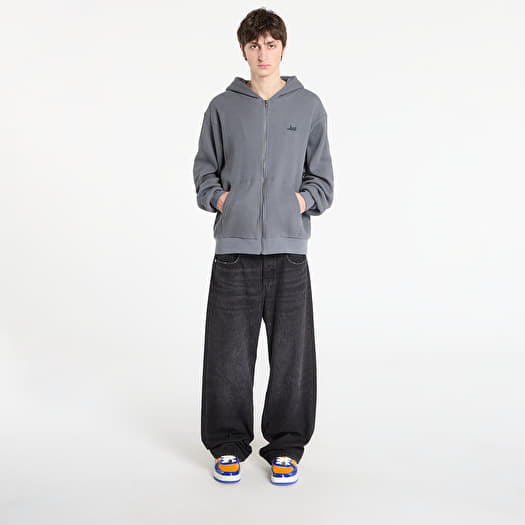 Men's hoodies RIPNDIP Castanza Waffle Knit Zip Up Hoodie Charcoal