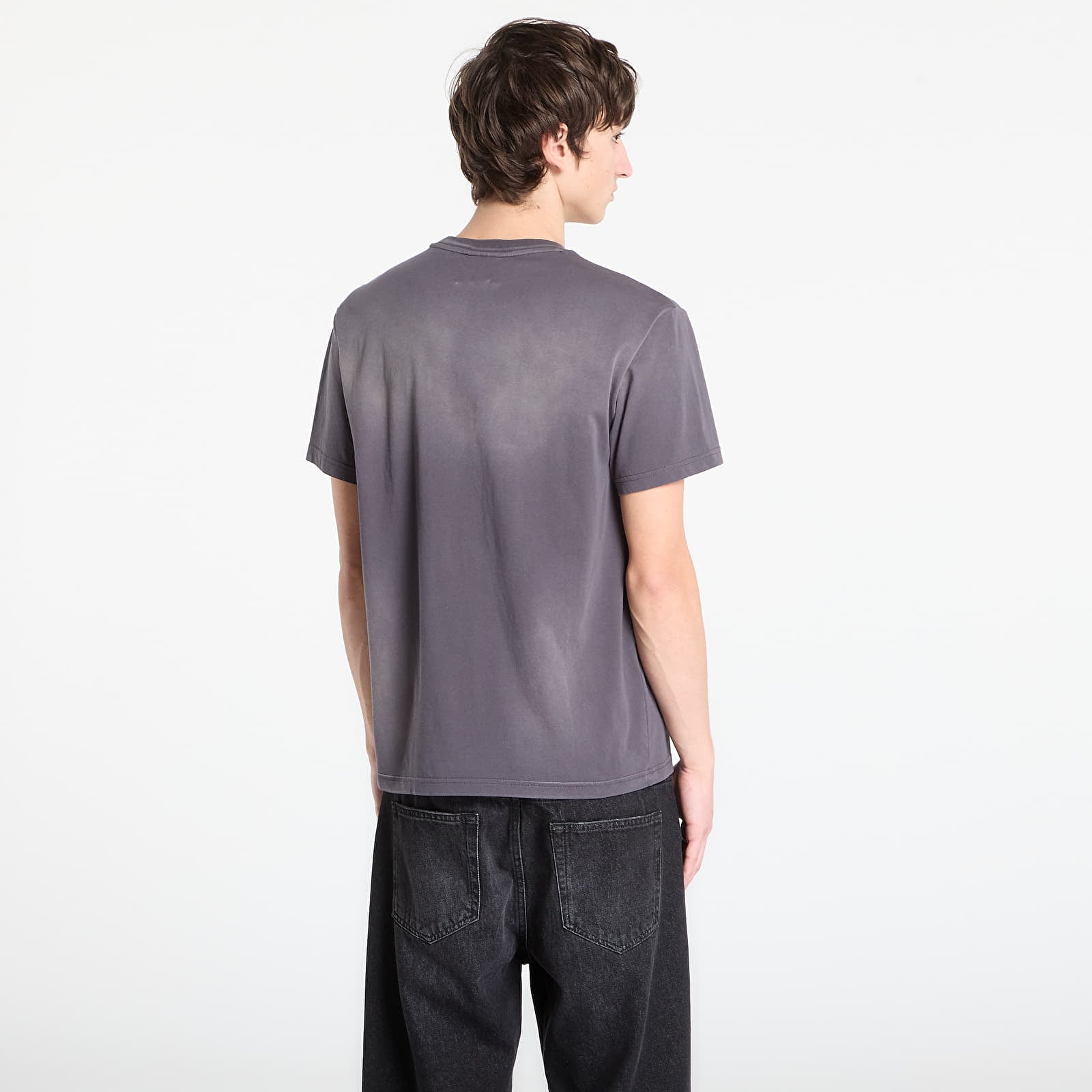 Männer T-Shirts RIPNDIP Lord Nermal Pocket Tee Charcoal Vintage Wash