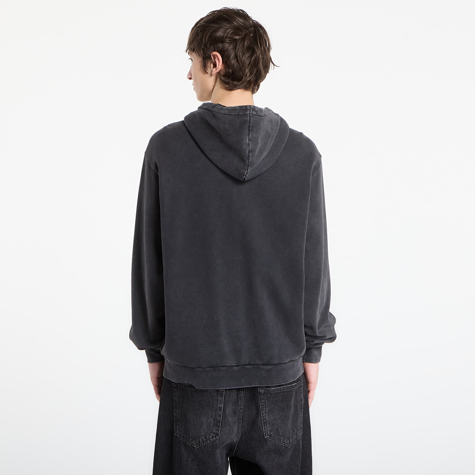 Mikinas ar kapuci un sporta krekli RIPNDIP Castanza Zip Up Hoodie Black Vintage Wash