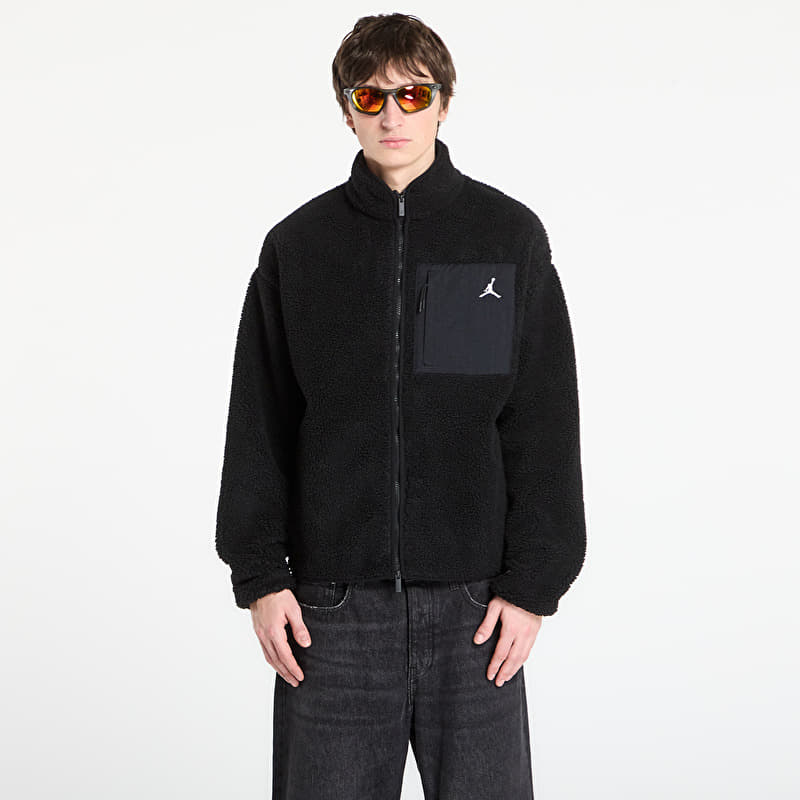Takki Jordan Flight Men’s High Pile Shearling Jacket Black/ White