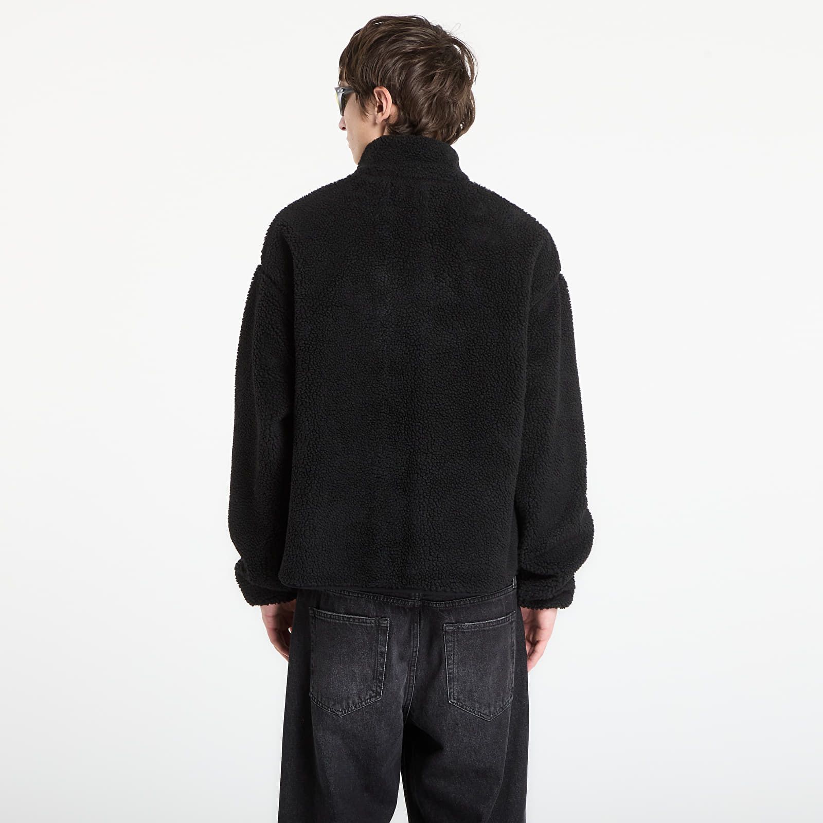 Jacken Jordan Flight Men’s High Pile Shearling Jacket Black/ White