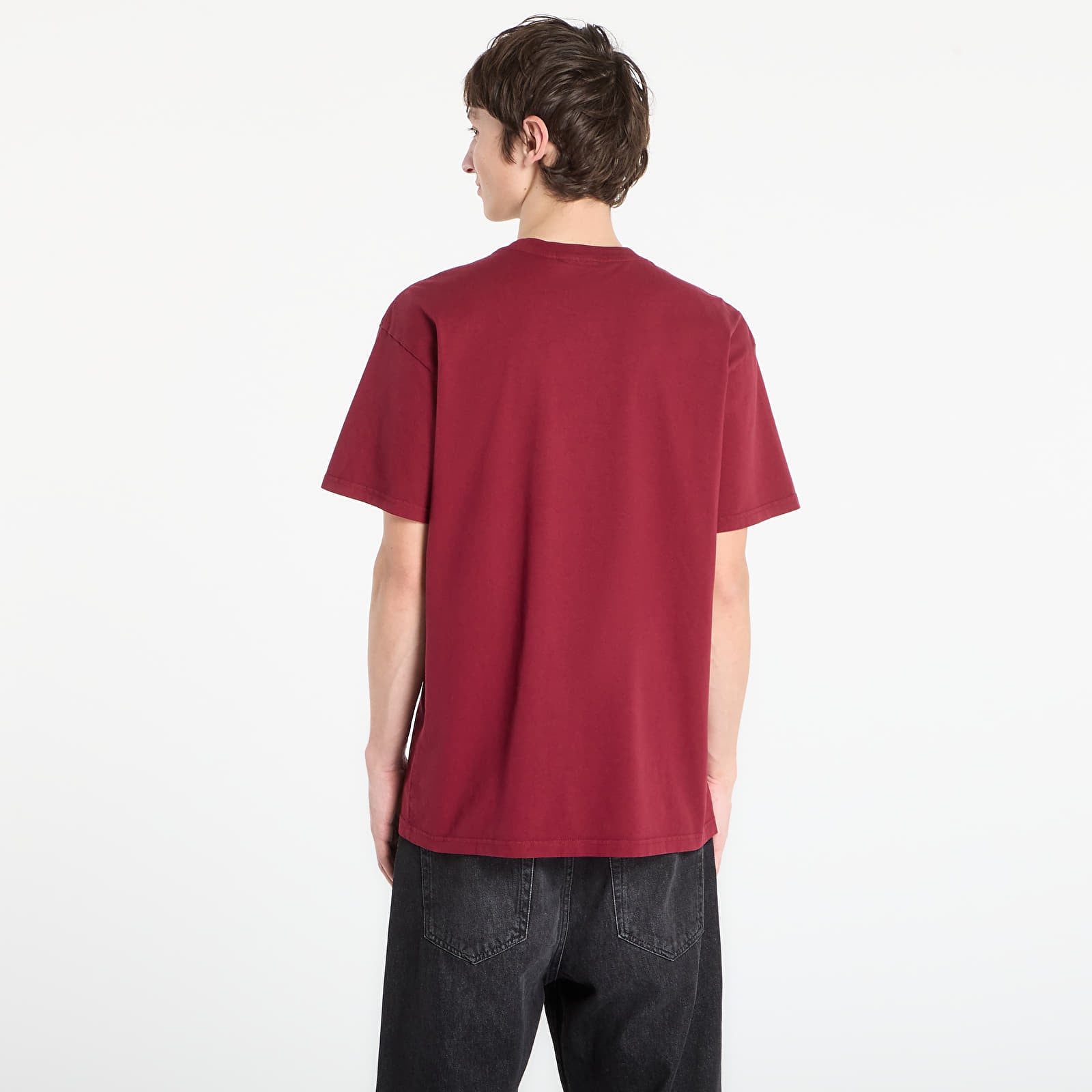 T-paidat Carhartt WIP S/S Faded Pond Corps T-Shirt UNISEX Marsala