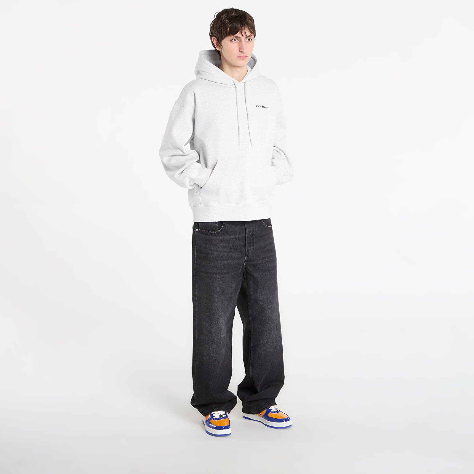 Sudaderas Carhartt WIP Hooded Caps Sweat UNISEX Ash Heather