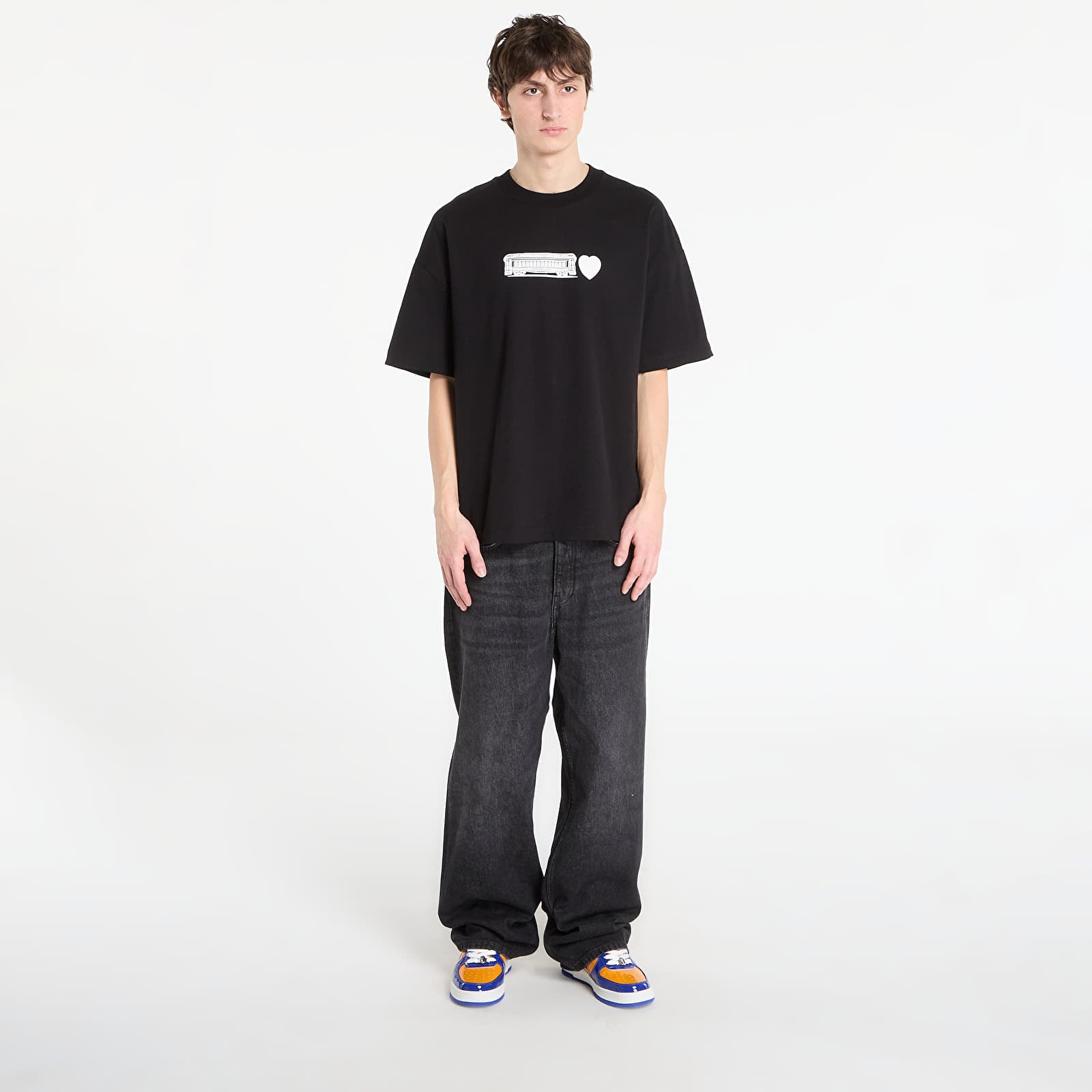 Majice T-shirt Carhartt WIP S/S Deconstructed Label T-Shirt UNISEX Black