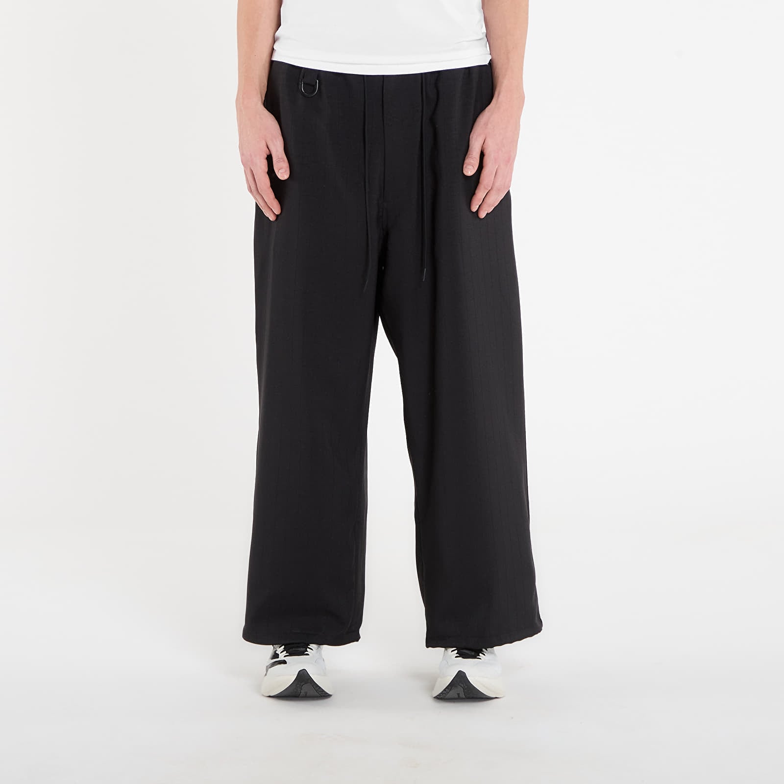 Hosen Y-3 Sport Uniform Pinstripe Track Trousers Black
