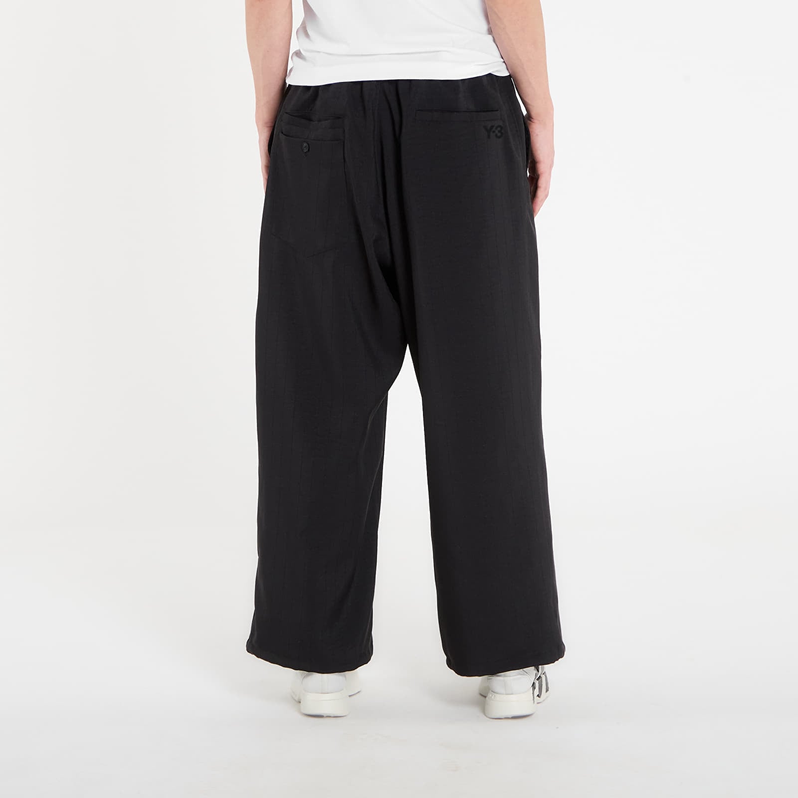 Hosen Y-3 Sport Uniform Pinstripe Track Trousers Black