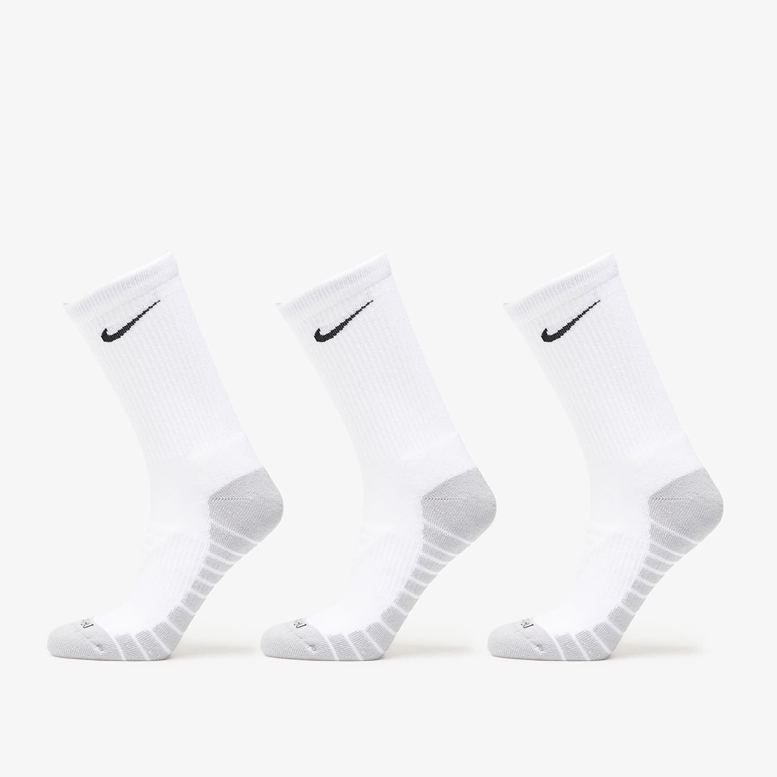 Meeste sokid Nike Everyday Max Cushioned Training Crew Socks 3-Pack White/ Wolf Grey/ Black