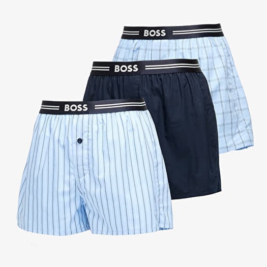 Hugo Boss Woven Boxer 3-Pack Blue
