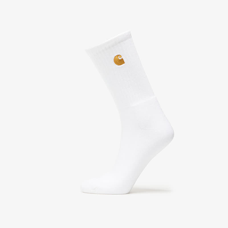 Ponožky Carhartt WIP Chase Socks White/ Gold