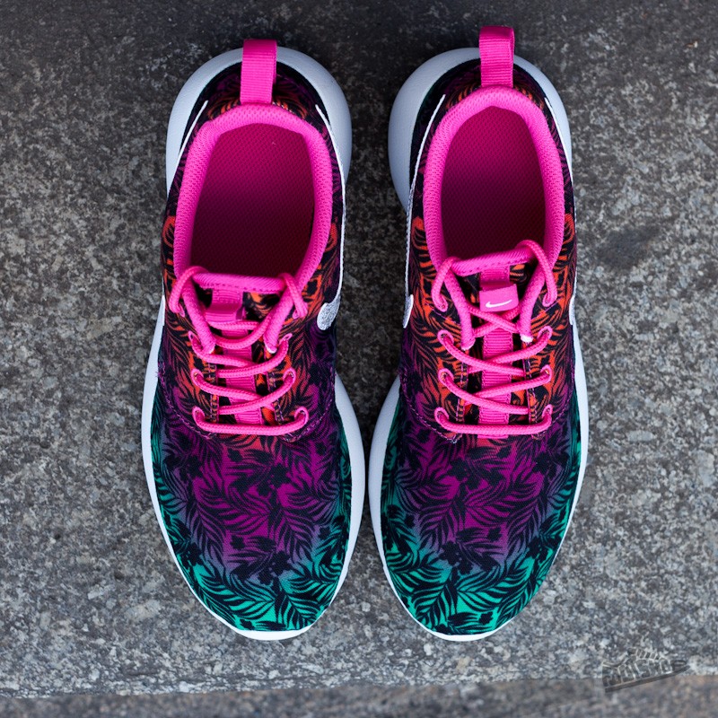 Buty dziecięce Nike Rosherun Print (GS) Hot Pink/ White/ Total Orange