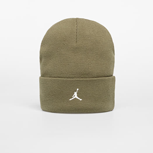 Jordan Peak Essential Beanie Medium Olive/ Sail