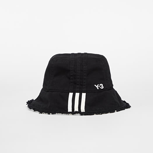 Hut Y-3 Stripes Bucket Hat Black