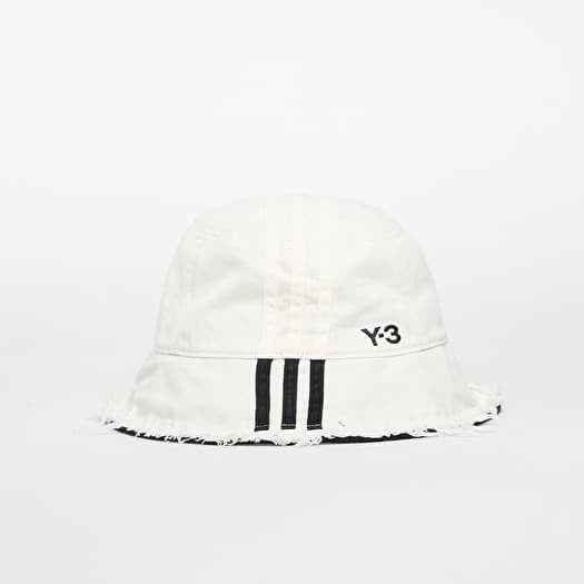 Hut Y-3 Stripes Bucket Hat Off White