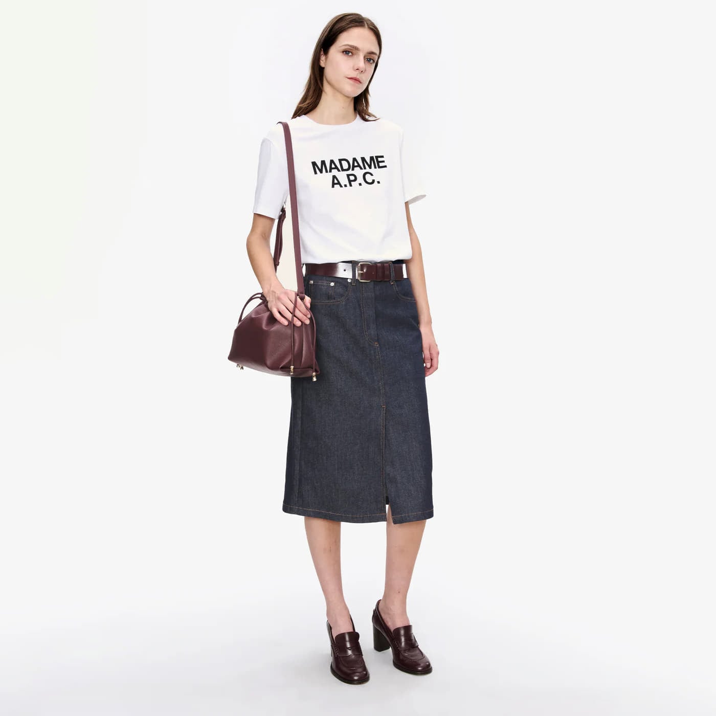 Мужские футболки A.P.C. Madame T-Shirt UNISEX White