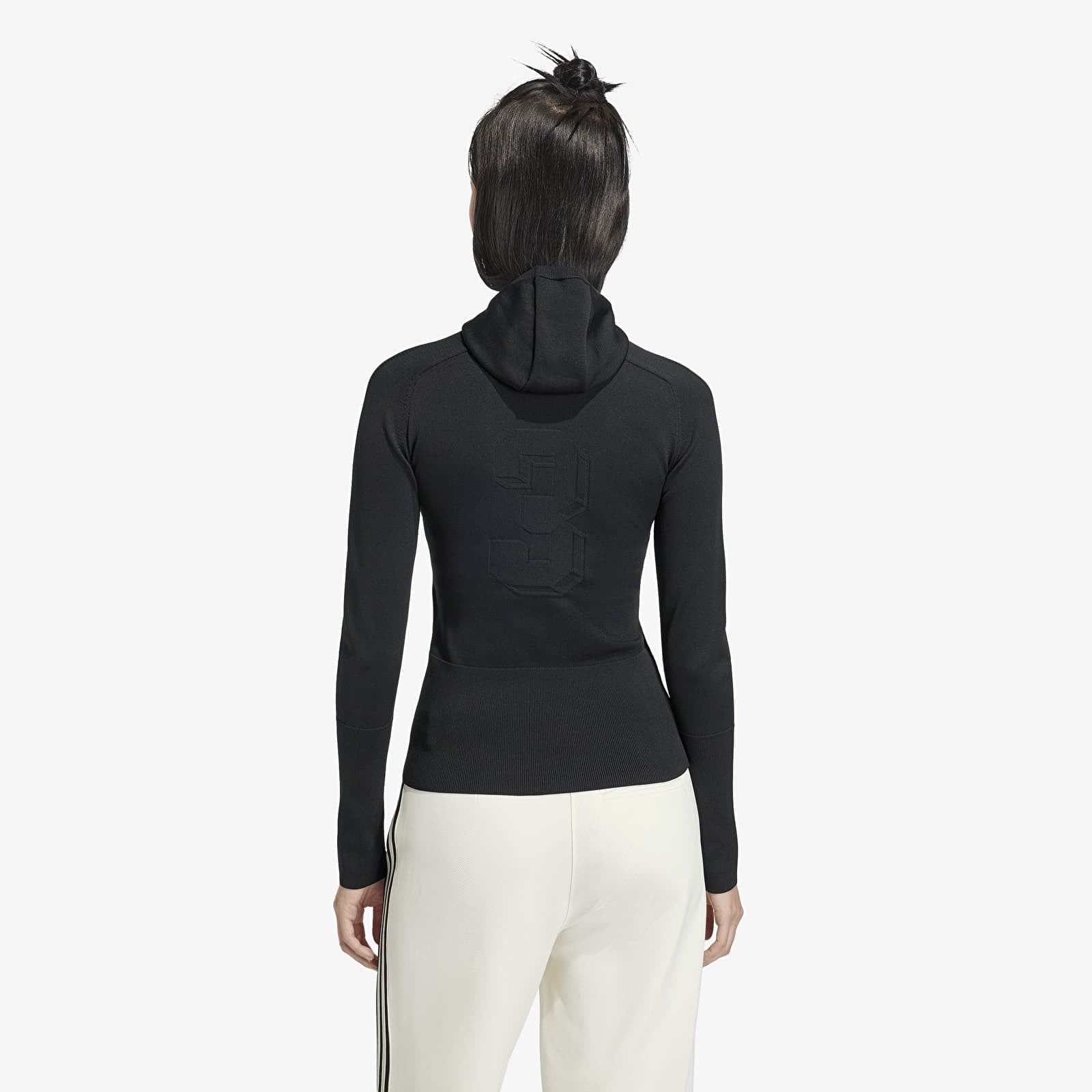 Naisten T-paidat adidas Knit Hooded Ls Black