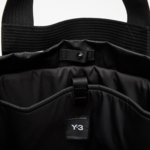 バッグ Y's for men Body bag leather canvas BLK Y-3 Tote Bag Black | Footshop