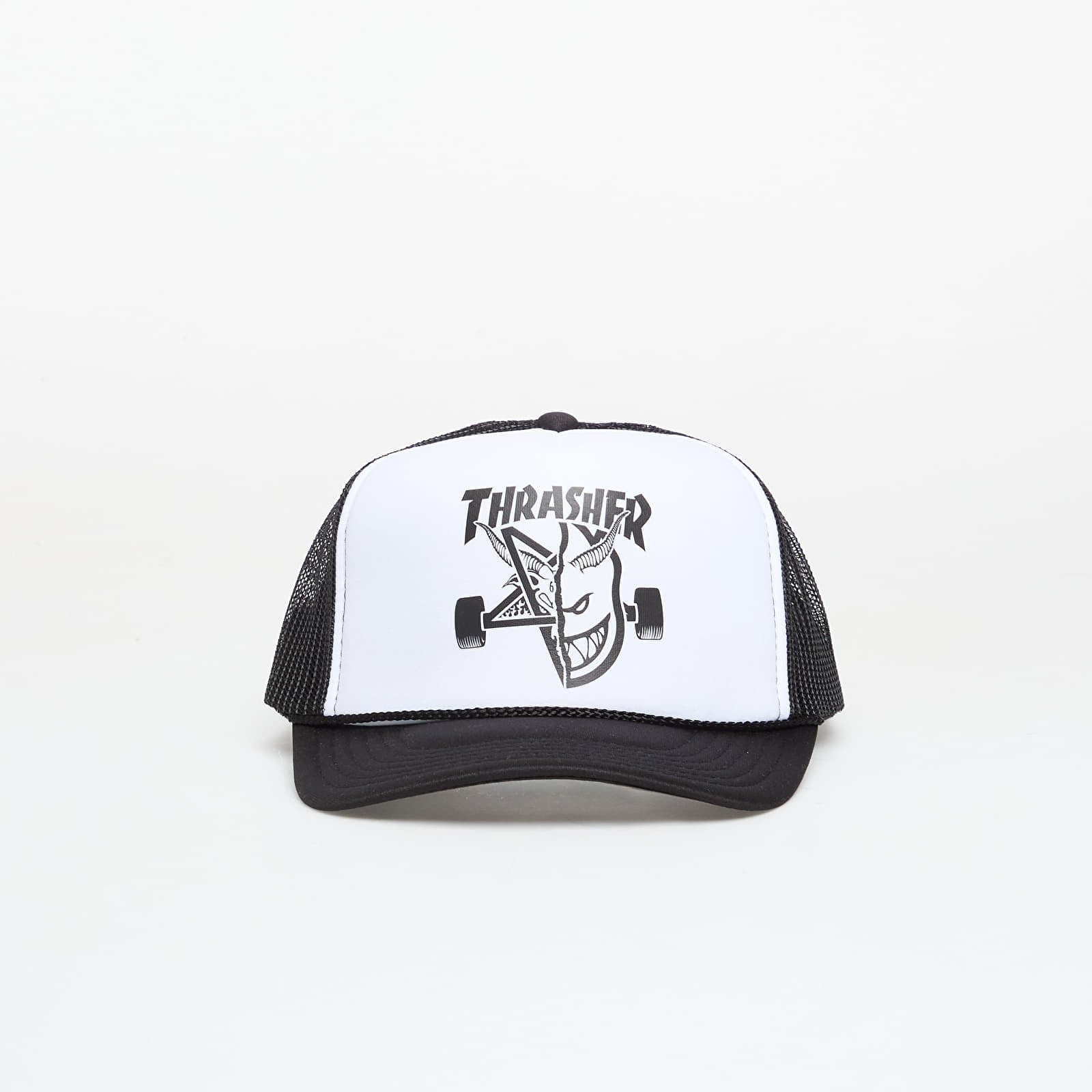 Caps for menn Thrasher x Spitfire Thrash & Burn Trucker Black/ White/ Black