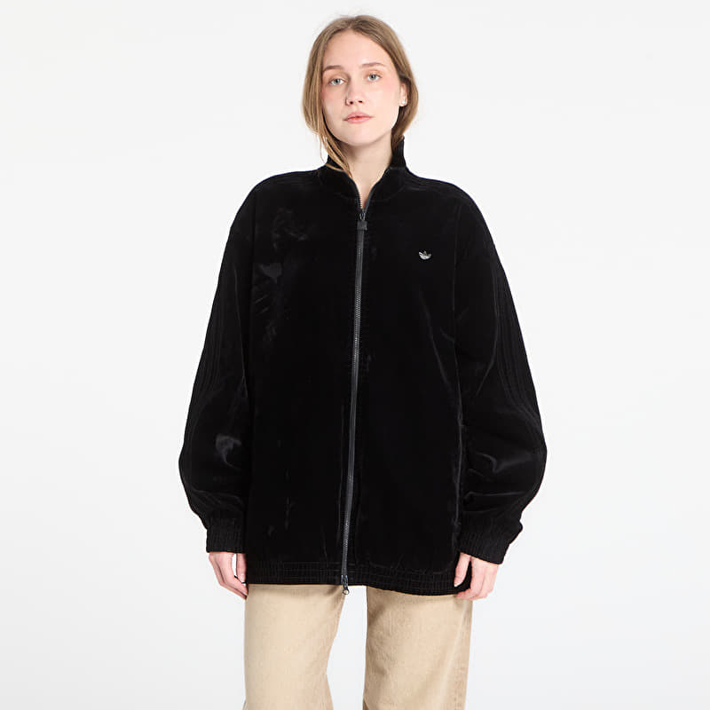 Світшот adidas Brushed Twill Oversized Firebird Track Top Utility Black