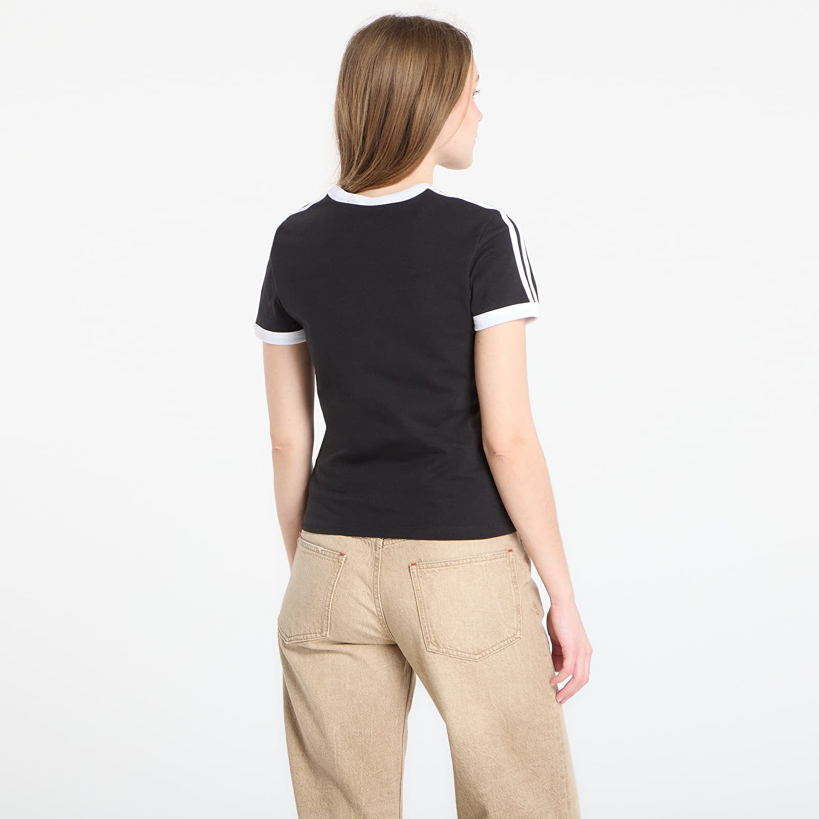 T-shirts adidas 3S Tee Slim Black/ White