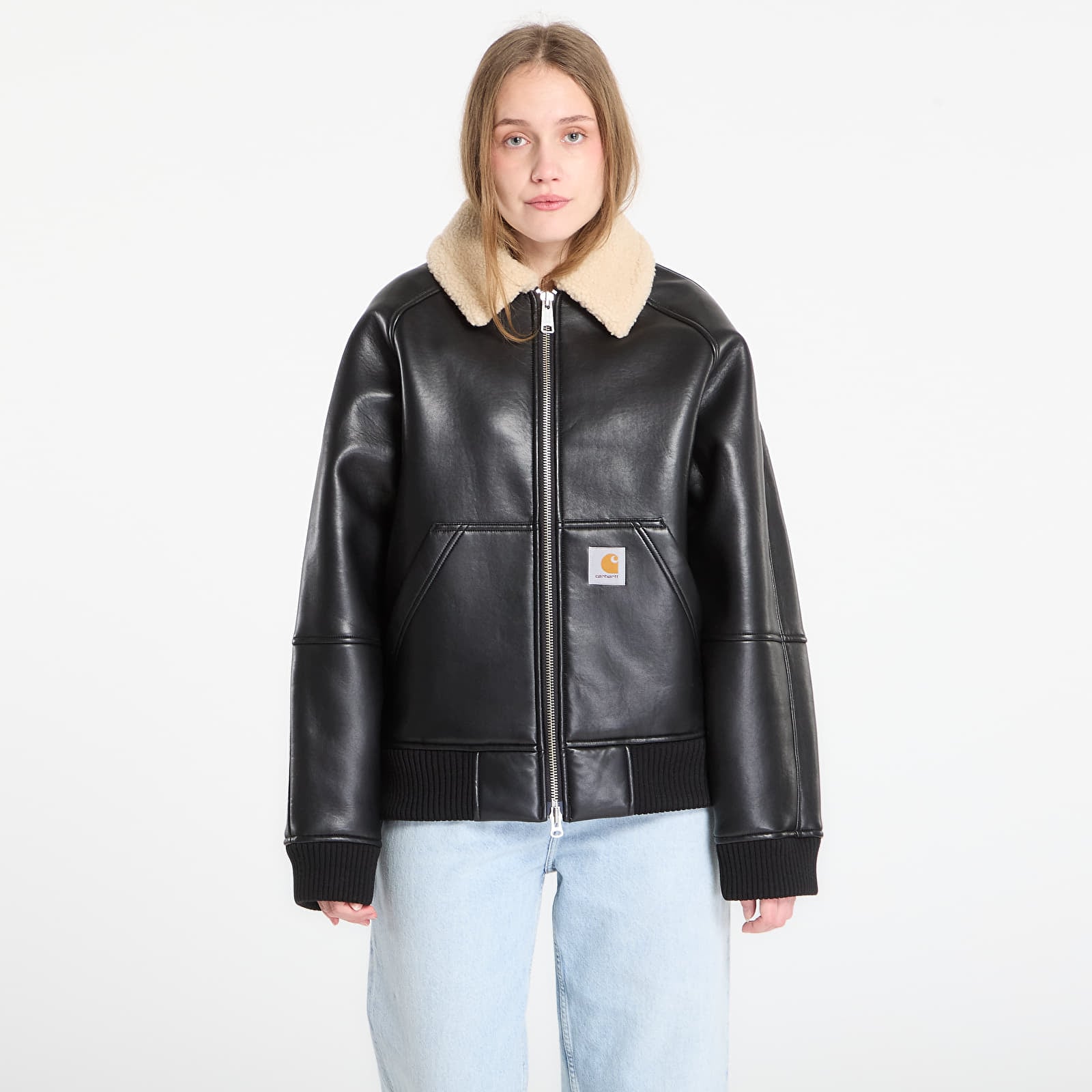 Kavajer för män Carhartt WIP Shepton Jacket UNISEX Black/ Natural