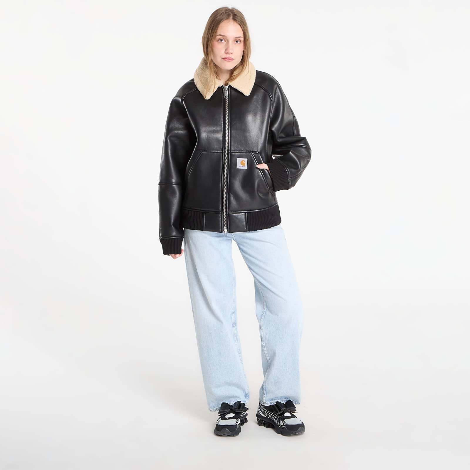 Kavajer för män Carhartt WIP Shepton Jacket UNISEX Black/ Natural